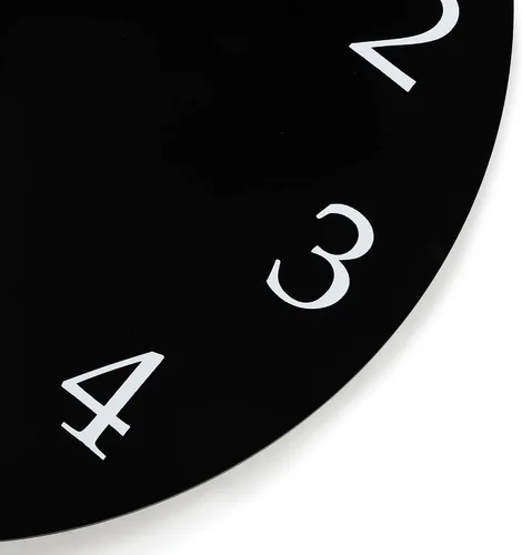Miniatura 6 de Lafocuse Reloj de pared negro de madera de 12 pulgadas, funciona con pilas, silencioso, sin tictac, moderno reloj de pared simple para decoración