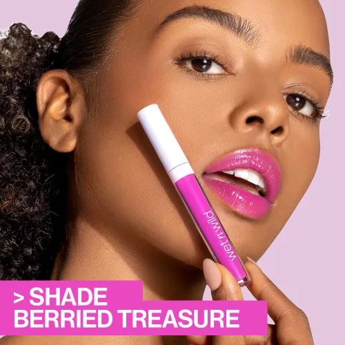 Miniatura 4 de Wet n Wild MegaSlicks Brillo labial, ultrabrillante, enriquecido con vitamina E, ultrabrillo de alto brillo hidratante, sin crueldad y vegano - My