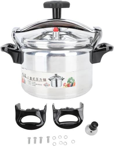 Miniatura 8 de Olla a presión gruesa de aluminio de gran capacidad, antiadherente, a prueba de explosiones, revestimiento antiadherente, para guisar, cocinar al