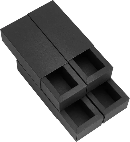 Miniatura 5 de BENECREAT Caja de embalaje de papel kraft marrón, 12 unidades, 4.8 x 2 x 1.5 pulgadas, caja de regalo de cartón para lápiz labial, botella de aceite