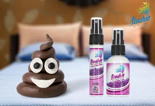 Miniatura 4 de Flushie - Aerosol preinodoro para desodorante de olores de inodoro... (lavanda, paquete de 2)