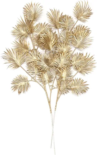 Miniatura 37 de Plantas artificiales Golden Baby Breath Gypsophila, para decoración de Navidad, plantas falsas, arbustos de helecho, arbustos sintéticos, Aliento