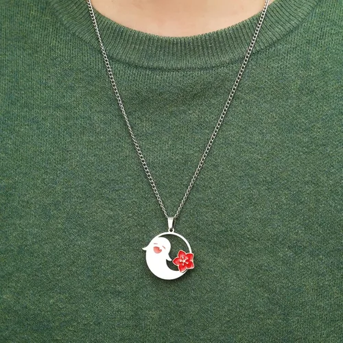 Miniatura 6 de Boryeer Genshin Impact - Collar de cosplay de personajes de Hu Tao, lindo fantasma de Halloween, regalos para los amantes del anime
