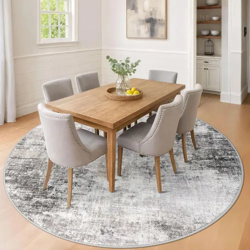 Miniatura 100 de IOHOUZE Alfombra abstracta lavable de 3 x 12 pies para pasillos, antideslizante para cocina, camino de entrada de lana sintética para interiores
