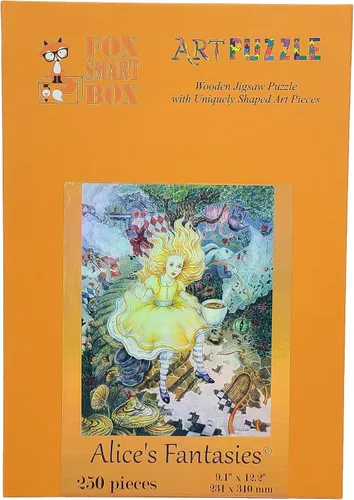 Miniatura 4 de Paquete de madera para adultos con piezas de forma única, fabricado en Estados Unidos por FoxSmartBox - 250 piezas - Alice's Fantasies