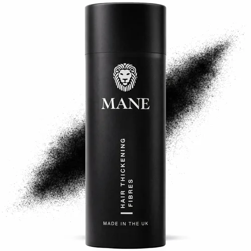 Miniatura 10 de Mane Fibras de construcción del cabello para mujeres y hombres, para cabello fino y delgado, peinado más grueso y completo, oculta las manchas Negro
