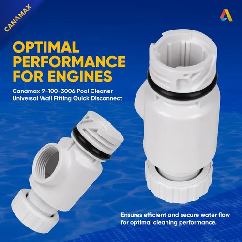 Miniatura 3 de Canamax 9-100-3006 UWF Pieza de repuesto de desconexión rápida - Compatible con limpiadores de piscinas Zodiac Polaris 280 380 3900 Sport y Pentair