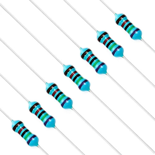 Miniatura 25 de Chanzon 100pcs 1/4W (0.25W) 62 Ohmios Resistencia fija de película metálica Ohmios 0.01 ±1% Tolerancia 62R MF Resistencias de orificio pasante