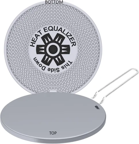 Miniatura 5 de Placa Difusora de Calor de 9.25 Pulgadas con Acabado Cerámico Negro – Aleación de Aluminio y Cobre para Estufas de Gas y Eléctricas - Cubierta