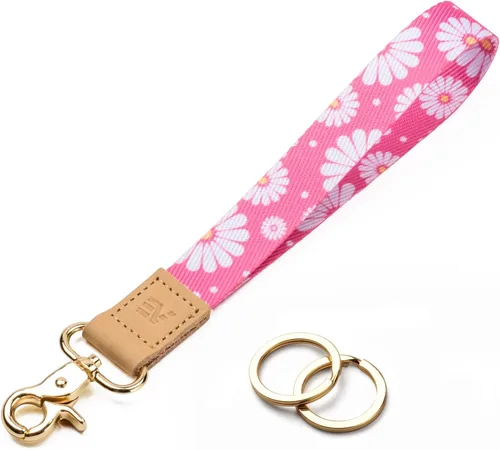 Miniatura 23 de EcoVision - Llaveros lindos con correa para llaves, llavero de muñeca para mujer, correa de insignia con 2 argollas para llaves