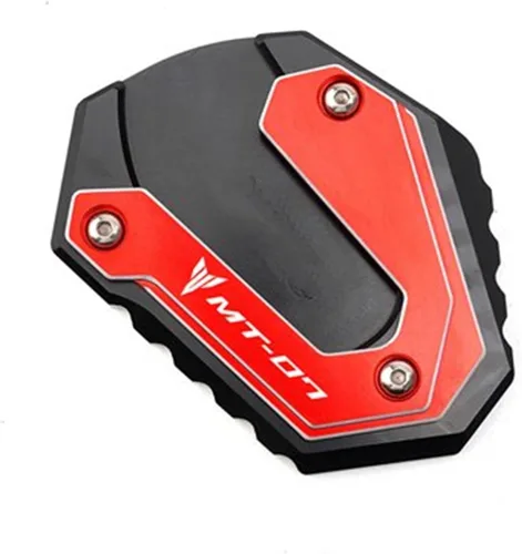 Miniatura 12 de Soporte lateral para motocicleta, ampliación, tapones de aire para válvula de neumático para Yamaha FZ07 FZ 07 MT07 MT 07 MT-07 MT-07 2014 2023 Rojo