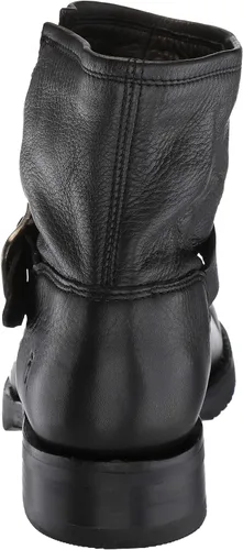 Miniatura 3 de Frye Veronica Botines para mujer hechos de cuero cepillado de grano completo con herrajes de metal antiguo e impermeables construcción de ribete