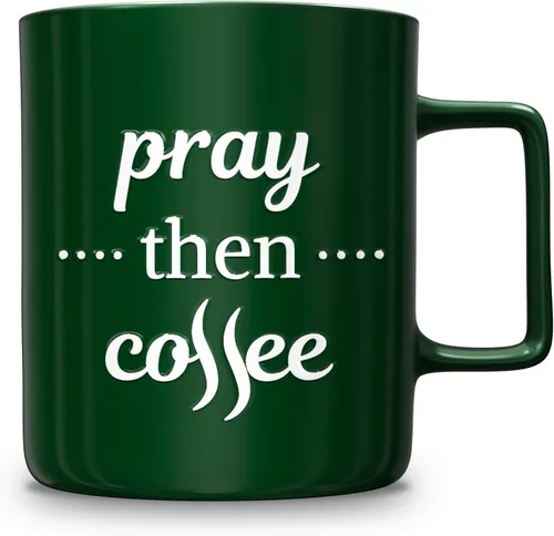 Miniatura 11 de Taza de café de gran tamaño de 22 onzas con cita motivacional Fueled by Jesus – Taza de café extragrande perfecta para regalos – Ideal para té