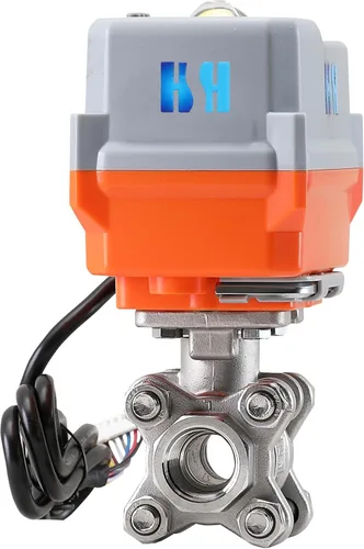 2 vías 1/2 "DN15 24VAC/DC 4-20mA/0-20mA Actuador proporcional de acero inoxidable Control de modulación integral Válvula de bola motorizada