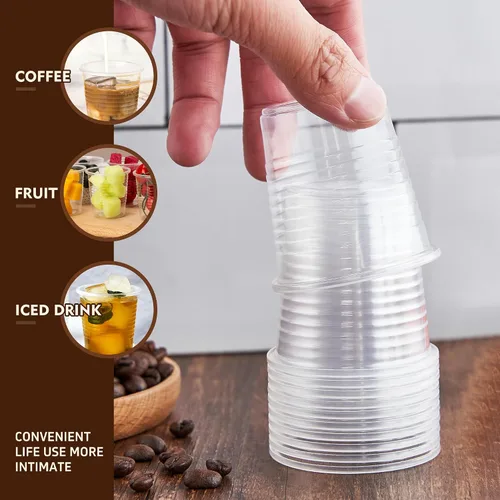 Miniatura 7 de YEEHAW Paquete de 100 vasos de plástico de baño de 3 onzas, vasos desechables para enjuague bucal, vaso pequeño de plástico de 3 onzas para bebidas