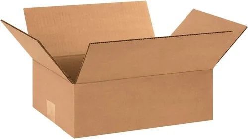 Miniatura 9 de BOX USA 1293 Caja plana de cartón corrugado 12 pulgadas de largo x 9 pulgadas de ancho x 3 pulgadas de alto, kraft, para envío, embalaje y mudanza