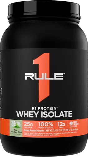 Miniatura 60 de Rule 1 R1 Proteína de suero aislada - con 25g de proteína y 6g de BCAA exclusivamente de fuentes aisladas e hidrolizadas para la recuperación