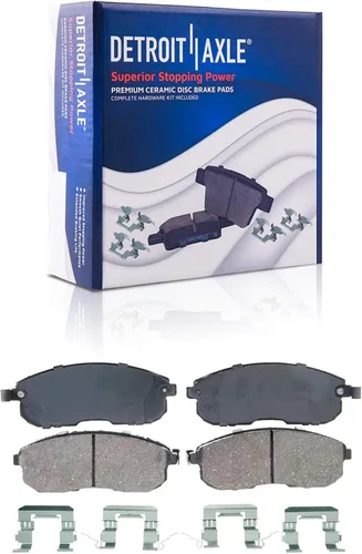 Miniatura 7 de Detroit Axle - Kit de freno delantero para Nissan Altima Sentra 07-10, repuesto de pastillas de freno de cerámica de freno de disco 2007 2008 2009