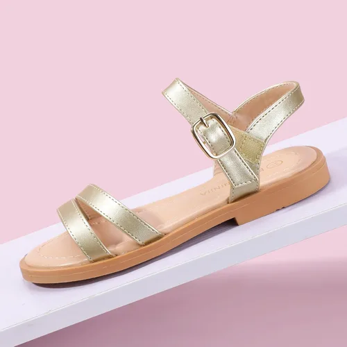 Miniatura 5 de PANDANINJIA Mona - Sandalias planas para niñas pequeñas y pequeñas para niños, bonitas sandalias de vestir con punta abierta, zapatos de verano