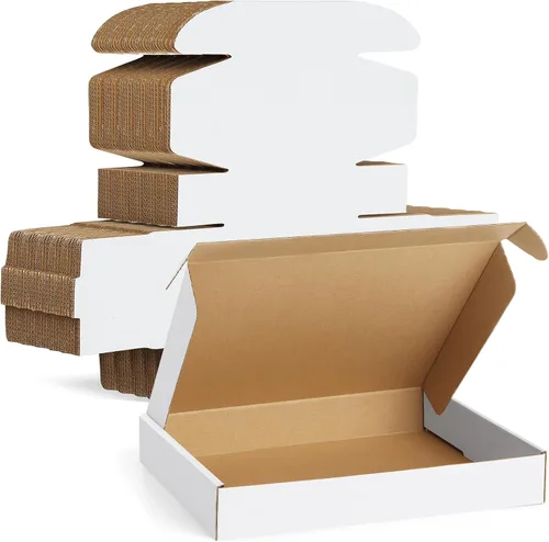 Miniatura 15 de Famagic Paquete de 50 cajas de envío pequeñas de 4 x 4 x 2 pulgadas, cajas de correo de cartón corrugado marrón para pequeñas empresas, cajas