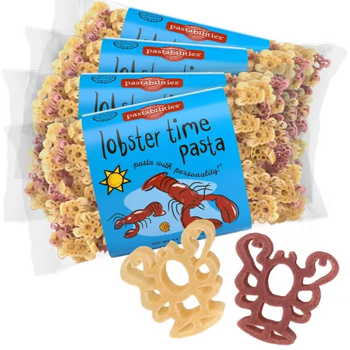 Miniatura 63 de Pastabilities Pasta con forma divertida para niños, sopa de fideos de dinosaurio, divertido dinosaurio con mezcla de sopa temática animal, pasta
