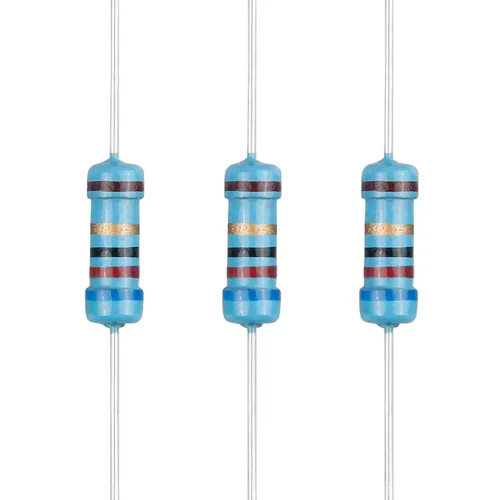 Miniatura 118 de 100 resistencias de 1 ohm 1/2 W (0.5 vatios) ±1% tolerancia de película metálica, resistencia fija de múltiples valores de resistencia opcional