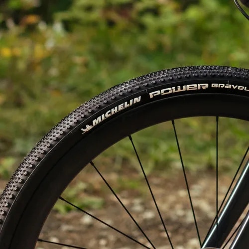 Miniatura 7 de Michelin Power Gravel - Neumático delantero o trasero para bicicleta de carretera para grava y asfalto, compuesto X-Miles