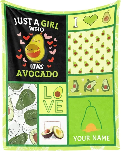 Miniatura 9 de Manta de aguacate – suave, mullida y cálida – Manta pequeña de 30 x 40 pulgadas para sofá, oficina, verde lindo regalo para niñas y niños