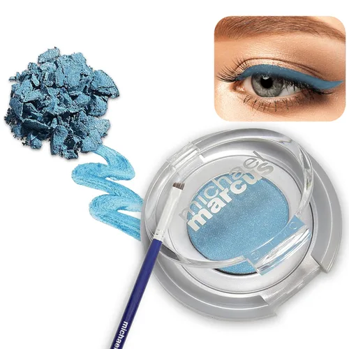Miniatura 10 de michael marcus Delineador de ojos y pincel para pastel, 2 piezas de delineador de ojos prensado en seco activado por agua y cepillo profesional