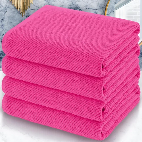 Miniatura 30 de VOOVA & MOVAS Toallas de baño amarillas – 100% algodón Secado rápido Peso Gruesas Suave, juego de 6 toallas de baño, 2 toallas grandes de 30