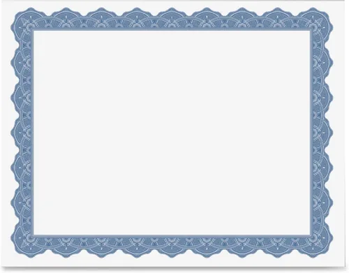 Miniatura 2 de Geographics Optima Blue Blank Award - Papel certificado con sellos dorados, 8.5 x 11 pulgadas, sello de 1.75 pulgadas (paquete de 25)