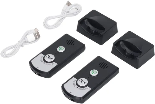 Miniatura 6 de Unidad de intercomunicación inalámbrica, intercomunicadores inalámbricos para el hogar, 2 vías de llamada, 2 piezas, intercomunicador de voz