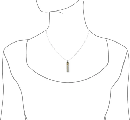 Miniatura 5 de Collar con colgante reversible de barra Kuuipo de plata esterlina