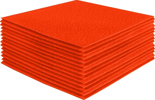 Miniatura 144 de FabricLA Hojas de fieltro acrílico para manualidades, cuadrados de fieltro precortados suaves de 4 x 4 pulgadas (3.9 in x 3.9 in), utiliza hojas