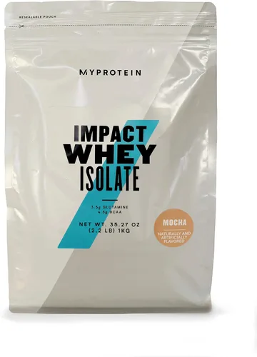 Miniatura 13 de Myprotein Impact - Aislado de proteína de suero de leche, 2.2 libras (40 porciones) de caramelo salado, 0.88 oz de proteína y 0.18 oz de BCAA por