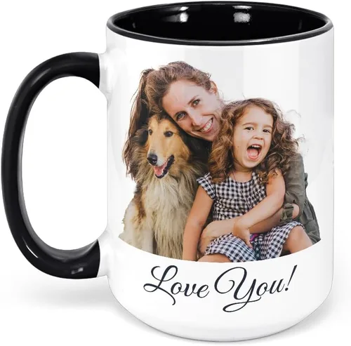 Miniatura 12 de Taza de café personalizada con foto, taza de cerámica personalizada de 11oz, taza de té con foto personalizada, idea única de regalo, Taza Café