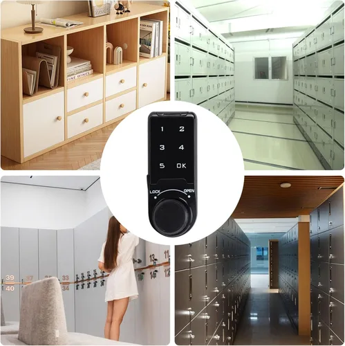 Miniatura 3 de Cerradura de seguridad con código táctil, VDHU cerradura de gabinete electrónico de perno, cerradura de puerta con teclado digital, entrada sin