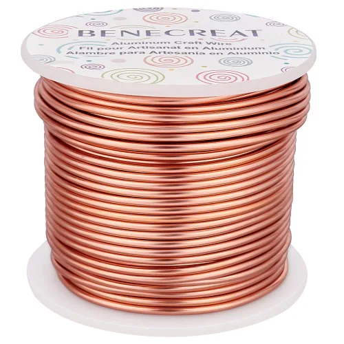 Miniatura 35 de BENECREAT -Alambre de aluminio para joyería de calibre 9, 55 pies, alambre metálico flexible para esculpir, ideal para manualidades de Halloween