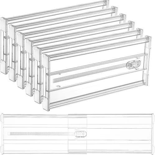 Miniatura 19 de Vtopmart Separadores de cajones de 2.36” con inserciones expandibles, organizador de cajones de cocina ajustable de 12.8"-22.3", separador