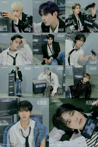 Miniatura 4 de Omega X IYKYK 3er mini álbum CD+Photobook+Bill Paper+Photocard+Poster plegable en paquete+pegatina+tarjeta fotográfica de unidad+seguimiento sellado