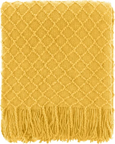 Miniatura 9 de CREVENT Manta de punto bohemio de granja para sofá, silla, cama, decoración del hogar, suave, cálida, acogedora, ligera para primavera, verano