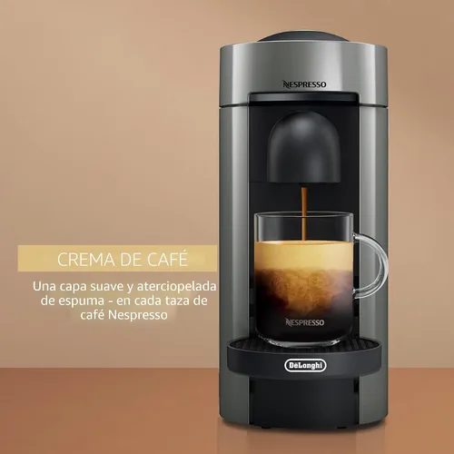 Miniatura 8 de De'Longhi Nespresso Vertuo Plus Cafetera y Máquina de Espresso de De'Longhi, Gris
