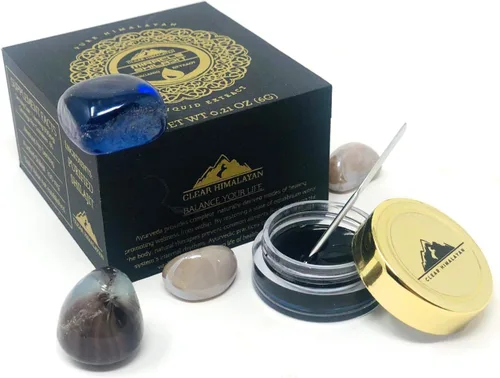 Miniatura 4 de Resina Shilajit del Himalaya, 60 porciones, auténtica fuente 100% natural de ácido fúlvico y oligominerales (0.21 onzas 2 paquetes) Shilajit