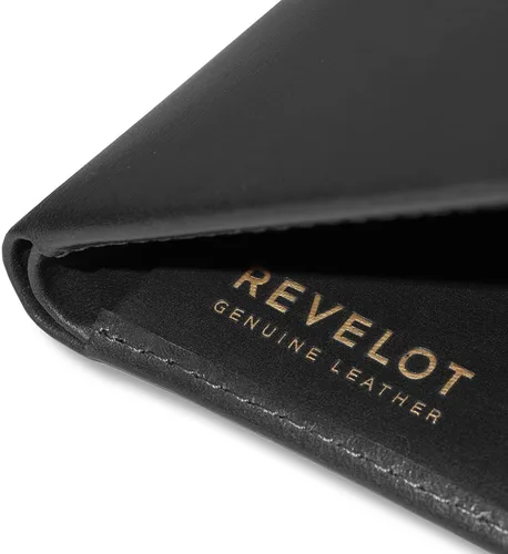 Miniatura 7 de REVELOT Cartera delgada clásica piel auténtica con bloqueo RFID W2 Negro - Minimalista