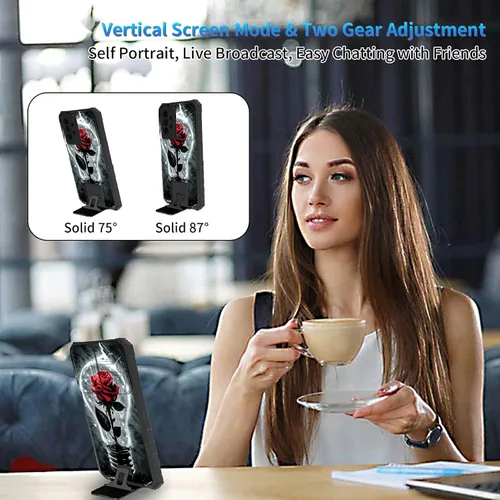 Miniatura 665 de Funda para Samsung Galaxy S22 Ultra 5G, Galaxy S22 Ultra con cubierta de cámara deslizante, funda resistente de doble capa con función atril Black