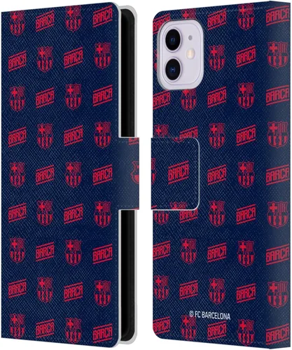 Miniatura 122 de Head Case Designs Funda de piel con licencia oficial del FC Barcelona Barca Crest Graphics para iPhone 11
