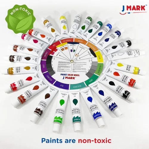Miniatura 4 de J MARK Kit de pintura para adultos, juego de pintura y lienzo, juego de pintura acrílica y acuarela, juegos de arte
