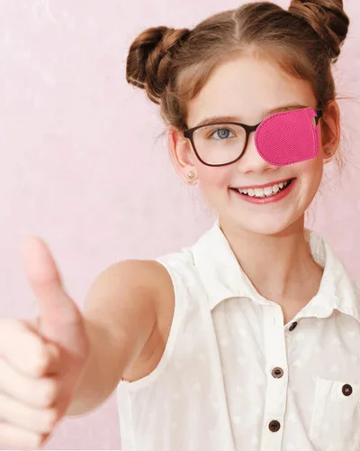 Miniatura 2 de 12 parches oculares para adultos y niños, parche médico para ojos, tratamiento de ojos perezosos, ambliopía y estrabismo, parche para ojos izquierdo