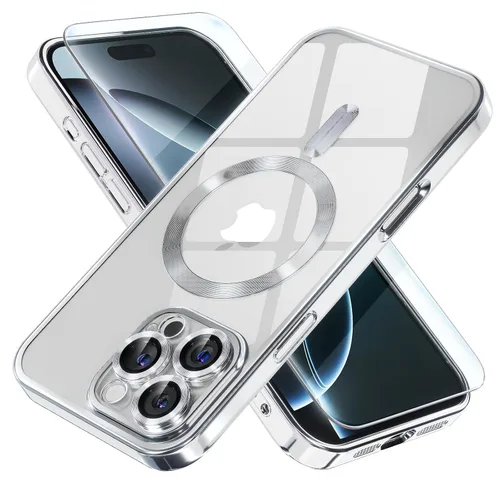 Miniatura 28 de Misea Funda magnética para iPhone 14 compatible con MagSafe [nunca amarillenta] [protección contra caídas de grado militar] protector completo