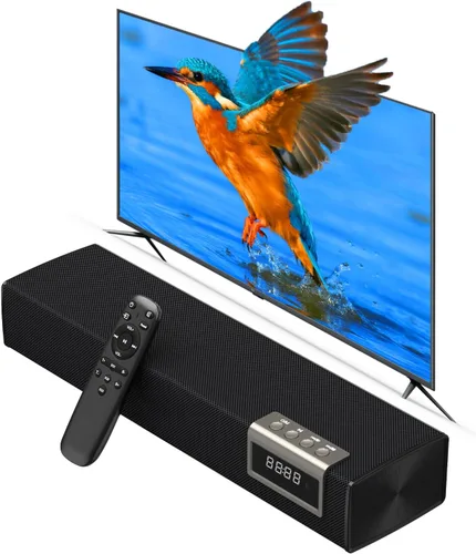 Barra de sonido de 50 W para Smart TV, barra de sonido de 2.0 canales con conexión Bluetooth 5.4/ARC/Opt/AUX, barra de sonido para TV con 2